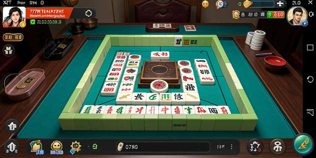 Screenshot gameplay <strong>777RT</strong> menampilkan aksi seru permainan <strong>Mahjong</strong>.