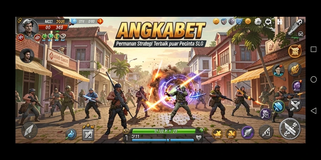 Tampilan gameplay seru dari ANGKABET dengan strategi SLG.