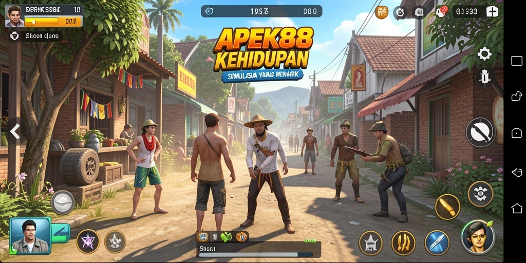 Tampilan gameplay APEK88 yang menawan dalam simulasi kehidupan.