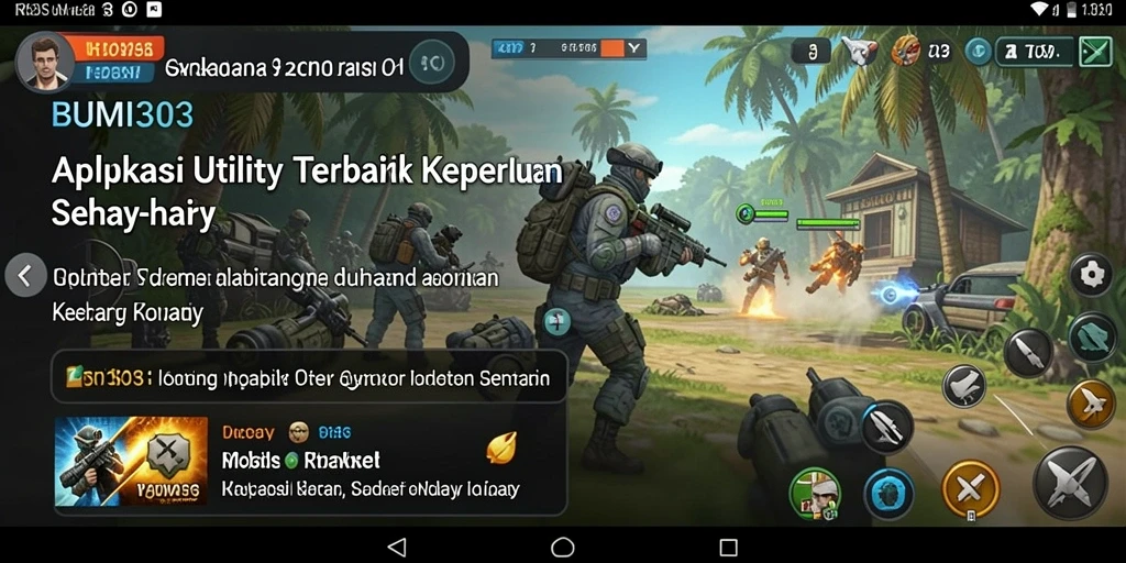Tampilan antarmuka BUMI303 yang menarik dan fungsional untuk pengguna.