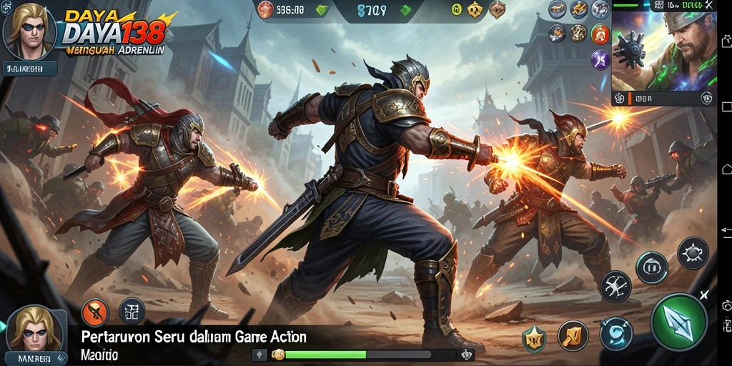 Screenshot DAYA138 menampilkan pertarungan aksi yang mendebarkan.