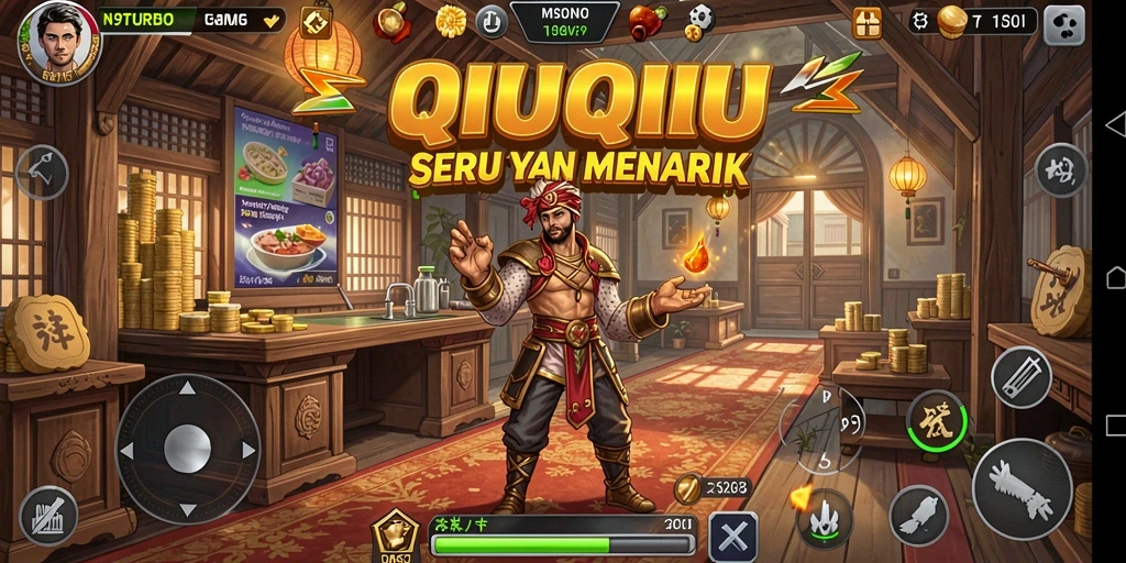 Tangkapan layar N9TURBO menunjukkan aksi permainan QiuQiu yang mendebarkan.