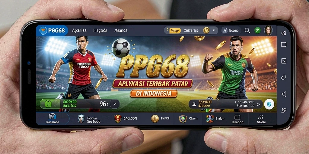 Tampilan dinamis dari gameplay PGG68 untuk taruhan olahraga.