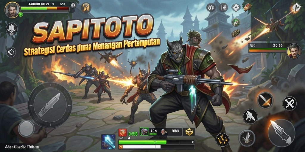 Tampilan gameplay mengasyikkan dari SAPITOTO yang menunjukkan strategi pertempuran.