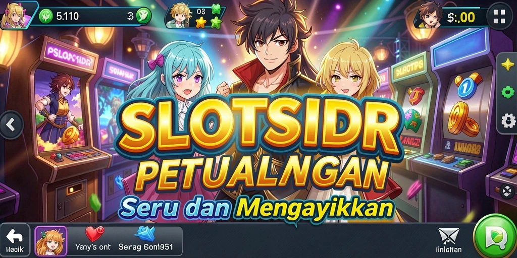 Tampilan gameplay menegangkan dengan karakter anime terkenal.