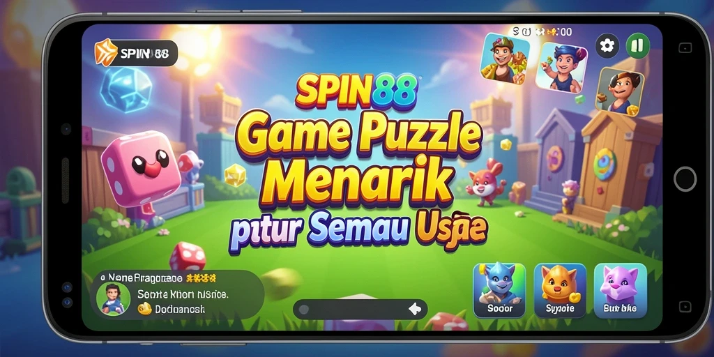 Screenshot gameplay SPIN88 menampilkan keseruan menyusun puzzle.